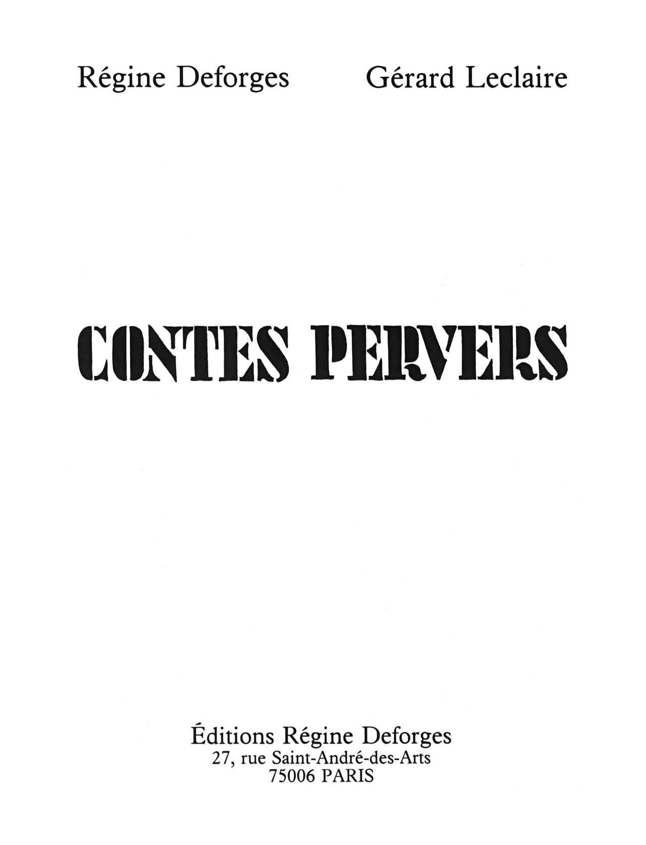 Contes Pervers numero d'image 1