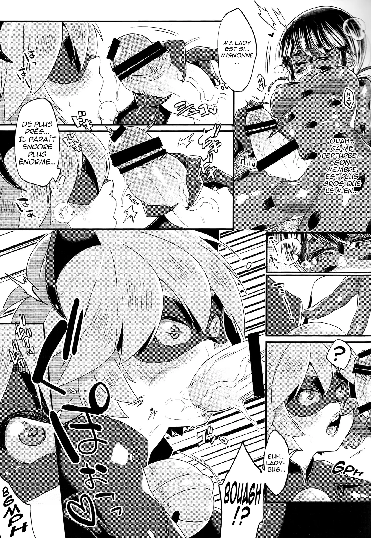Teki no Shoi de Futanari ni Sareta Ladybug ga Cat Noir no Shojo o Ubacchau Hon  Un super-vilain a transforme Ladybug en Futanari qui sest empressee de prendre la virginite de Chat Noir numero d'image 9