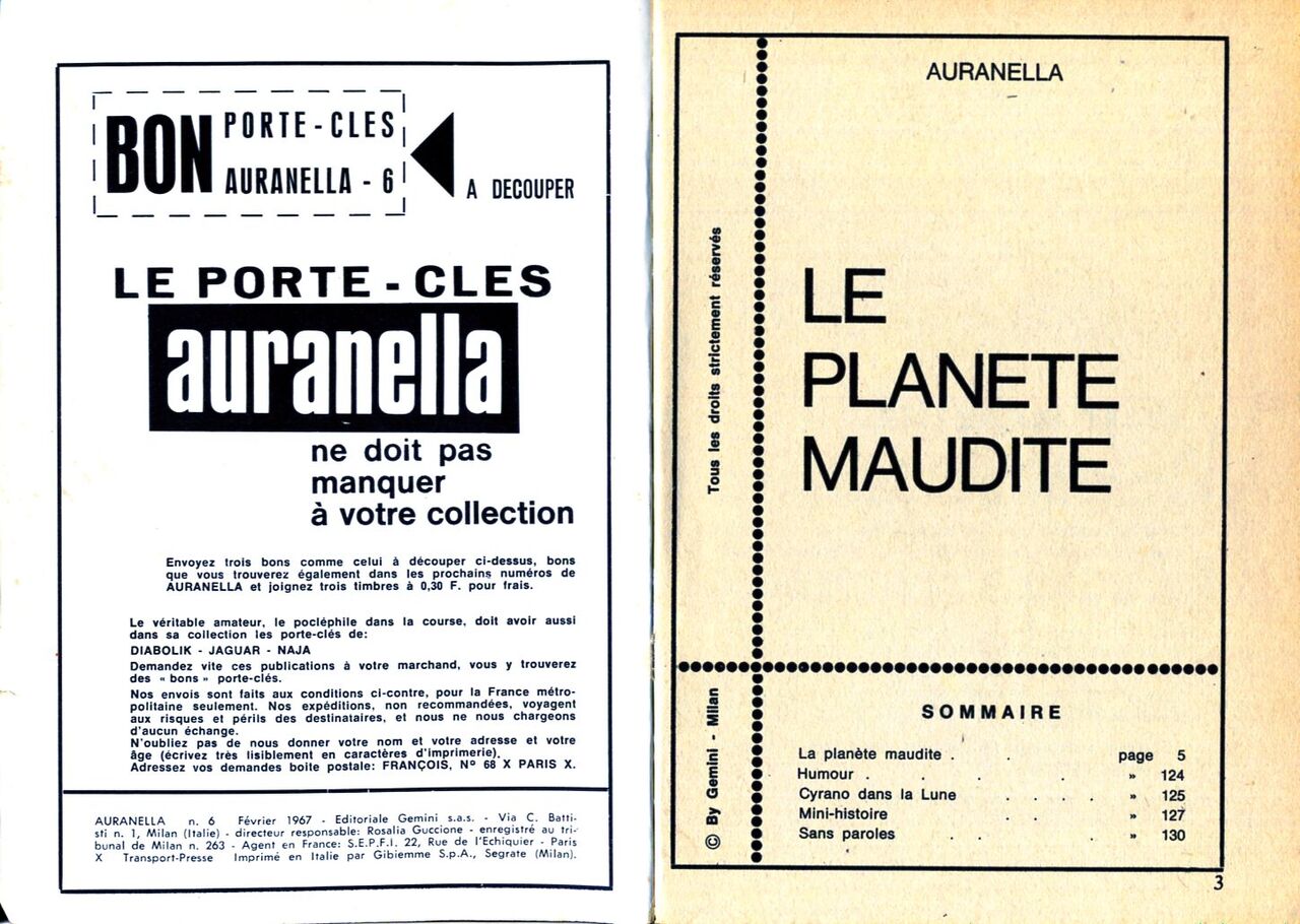 PFA - Ed Gemini - Auranella 6 La planète maudite numero d'image 1