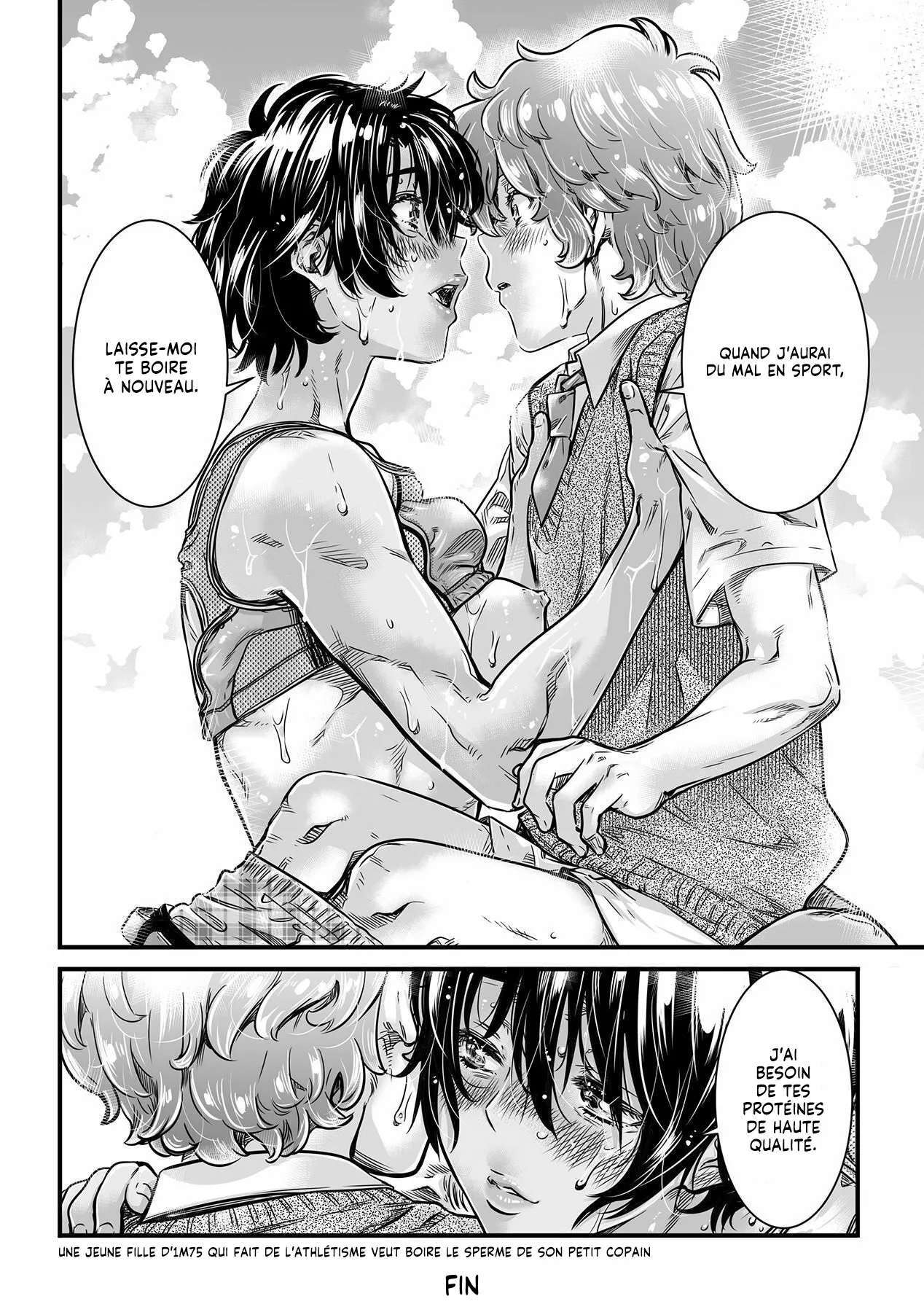 Shinchou 175cm no Rikujou Shoujo wa Kouhai Danshi no Seishi o Nomitagaru  Une Fille d1m75 qui fait de lAthletisme veut boire le Sperme de son petit copain numero d'image 62