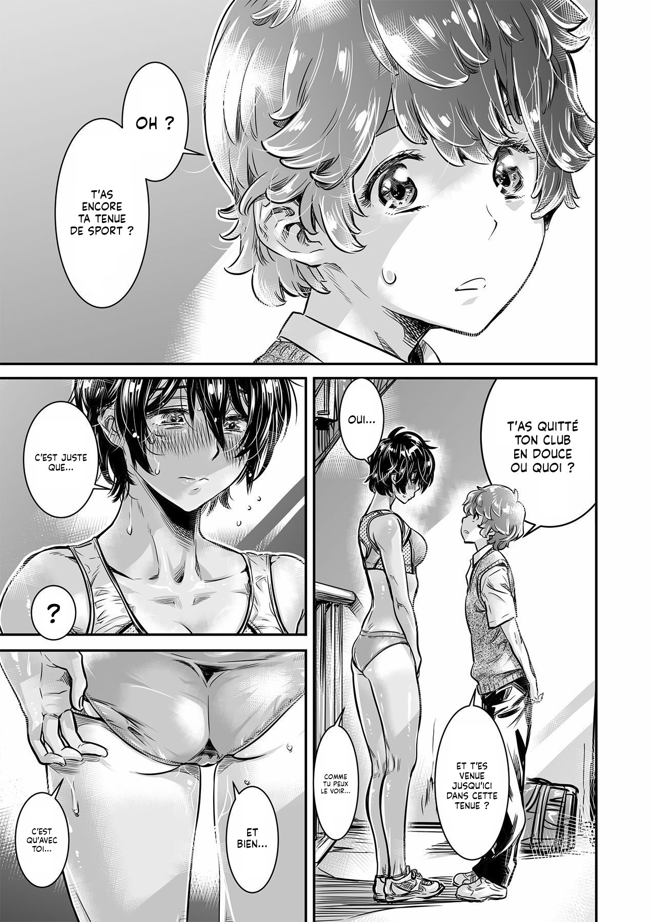 Shinchou 175cm no Rikujou Shoujo wa Kouhai Danshi no Seishi o Nomitagaru  Une Fille d1m75 qui fait de lAthletisme veut boire le Sperme de son petit copain numero d'image 9