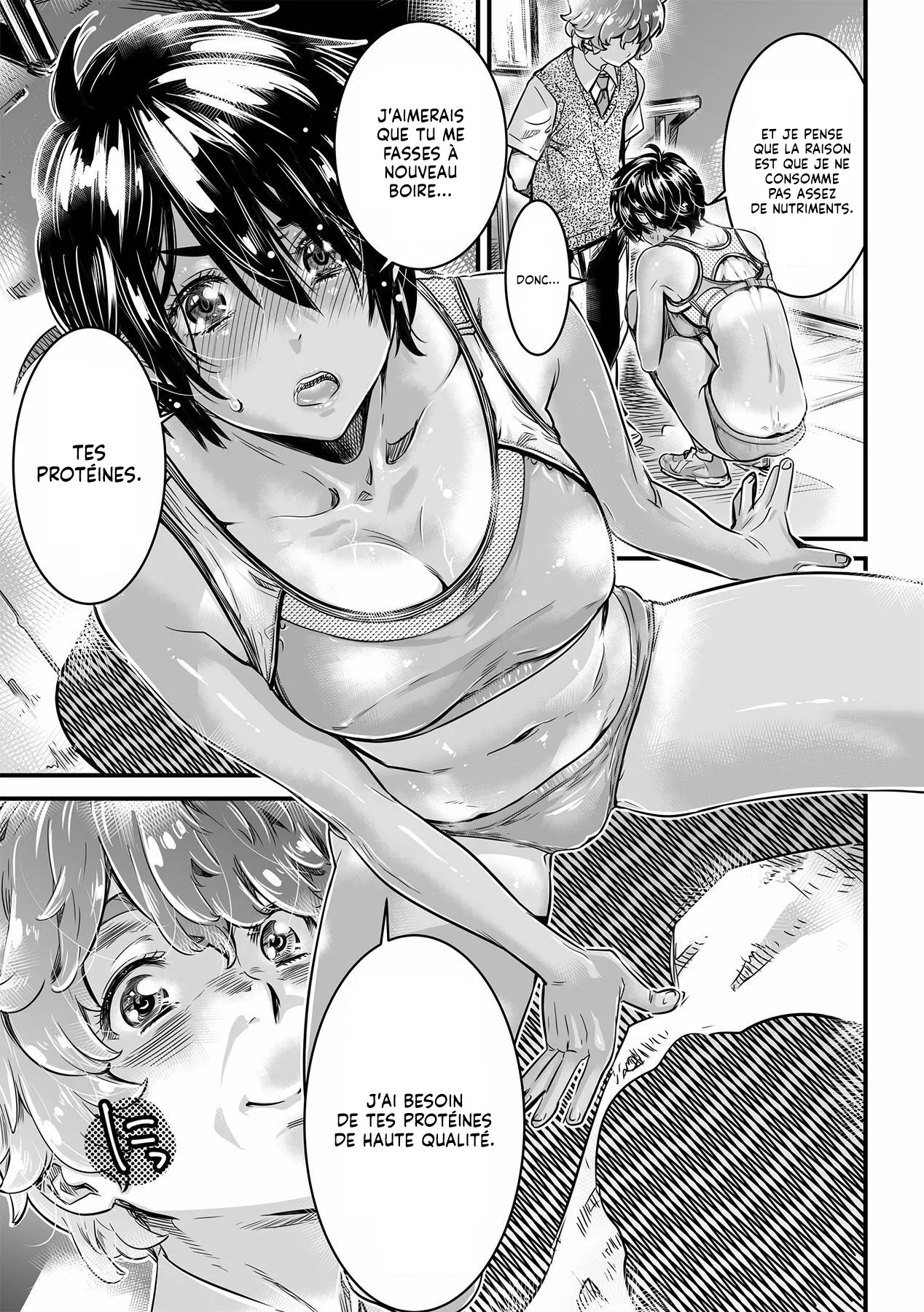 Shinchou 175cm no Rikujou Shoujo wa Kouhai Danshi no Seishi o Nomitagaru  Une Fille d1m75 qui fait de lAthletisme veut boire le Sperme de son petit copain numero d'image 11