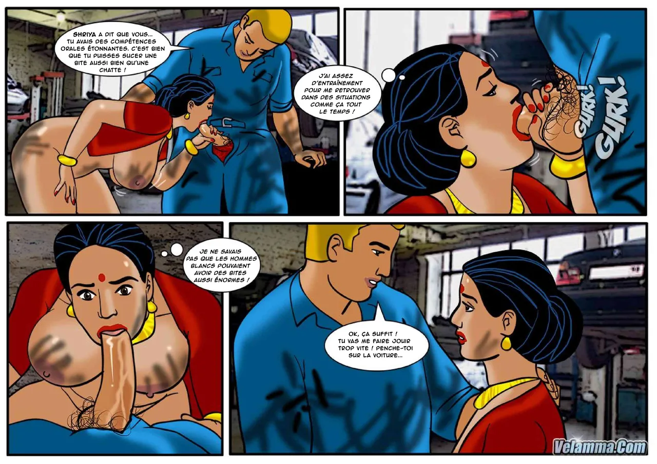 Velamma - 042- Se salit et se graisse chez le mecanicien numero d'image 18