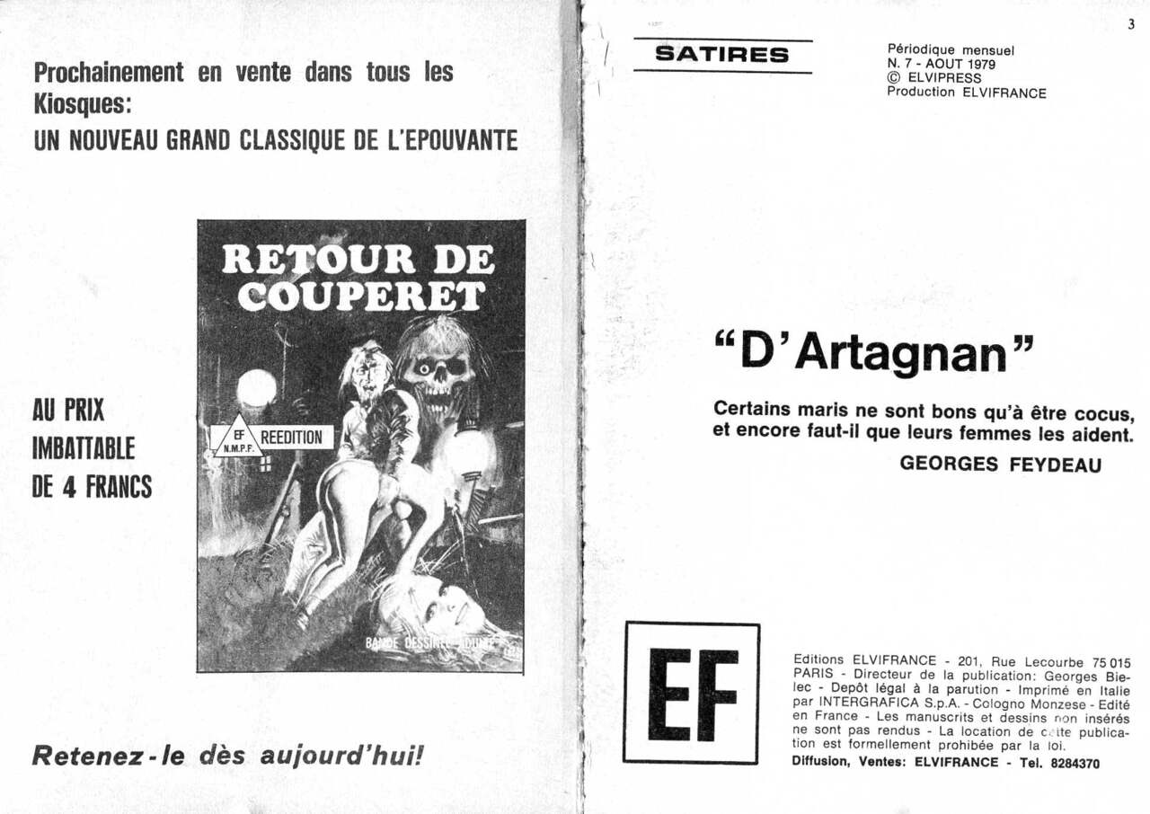 PFA - Elvifrance - Satires 7 DArtagnan numero d'image 1