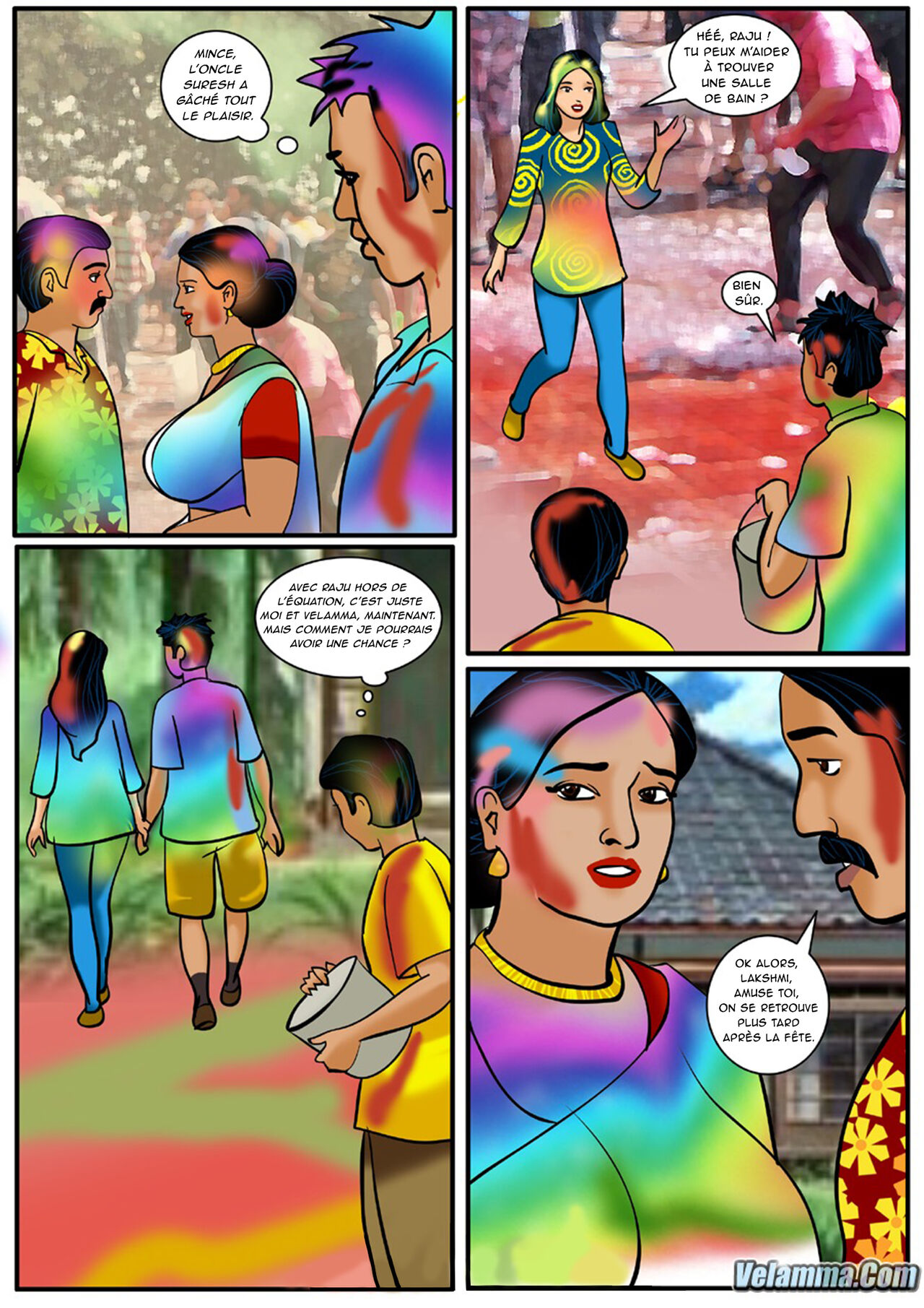 Velamma - 008 - Holi - Le festival de la couleur et... numero d'image 9