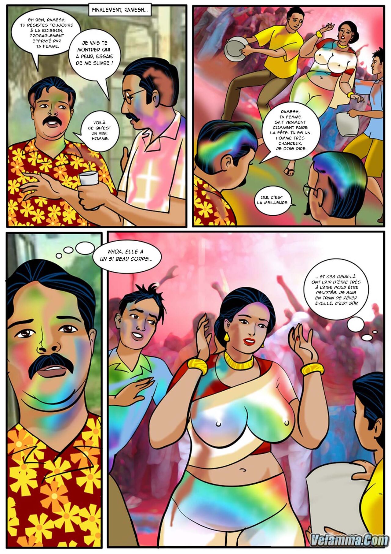 Velamma - 008 - Holi - Le festival de la couleur et... numero d'image 6