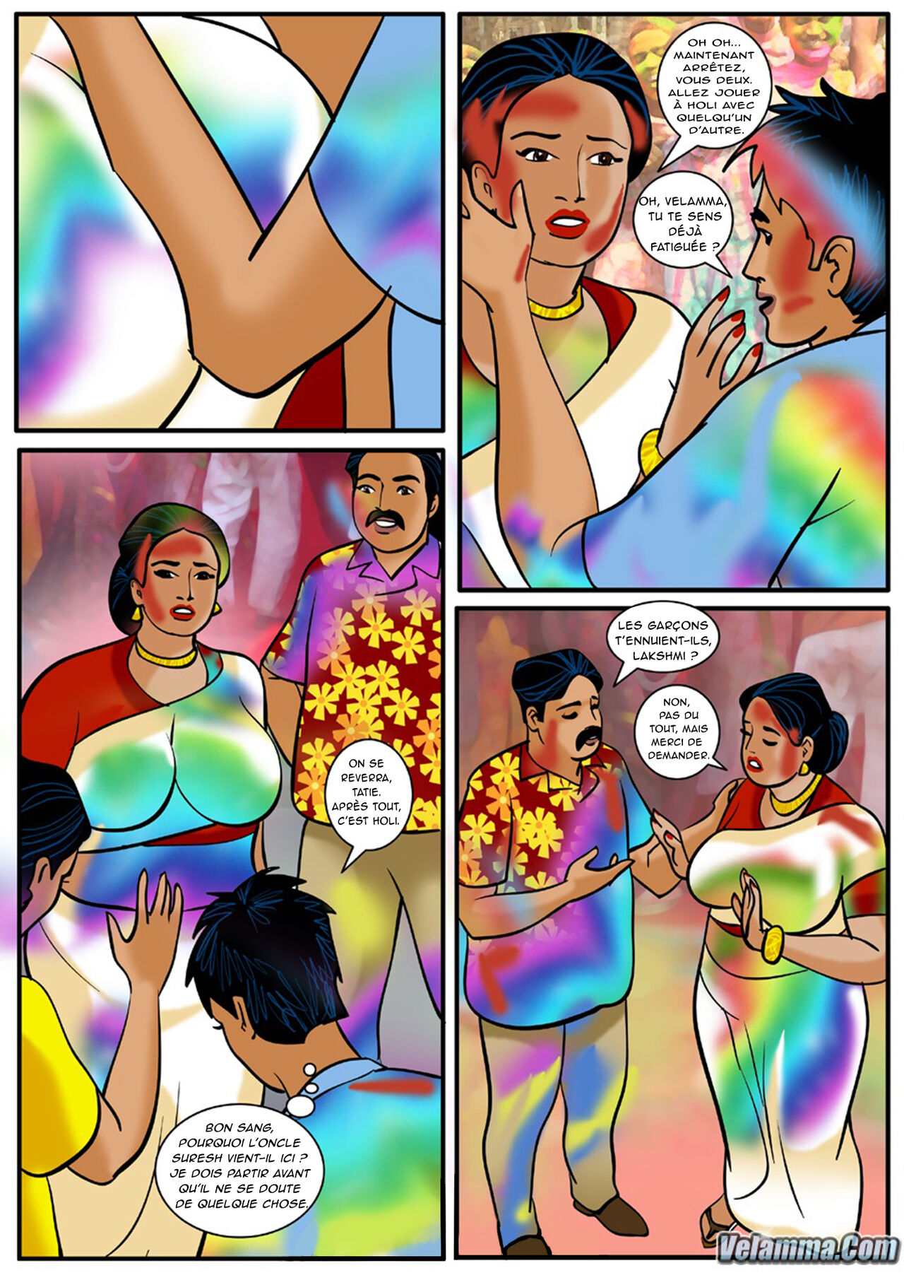 Velamma - 008 - Holi - Le festival de la couleur et... numero d'image 8