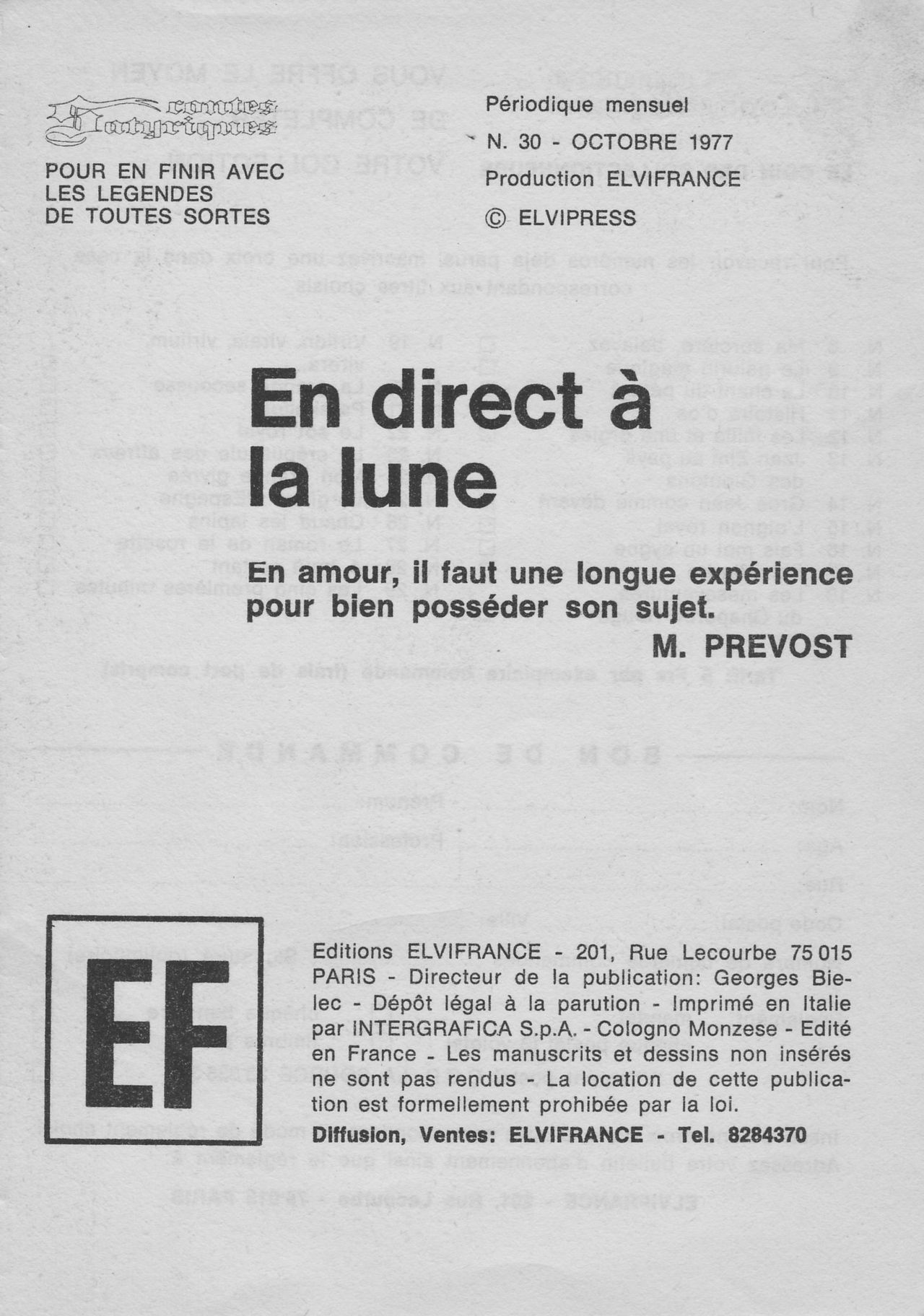 Elvifrance - Contes satyriques - 030 - En direct à la lune numero d'image 2