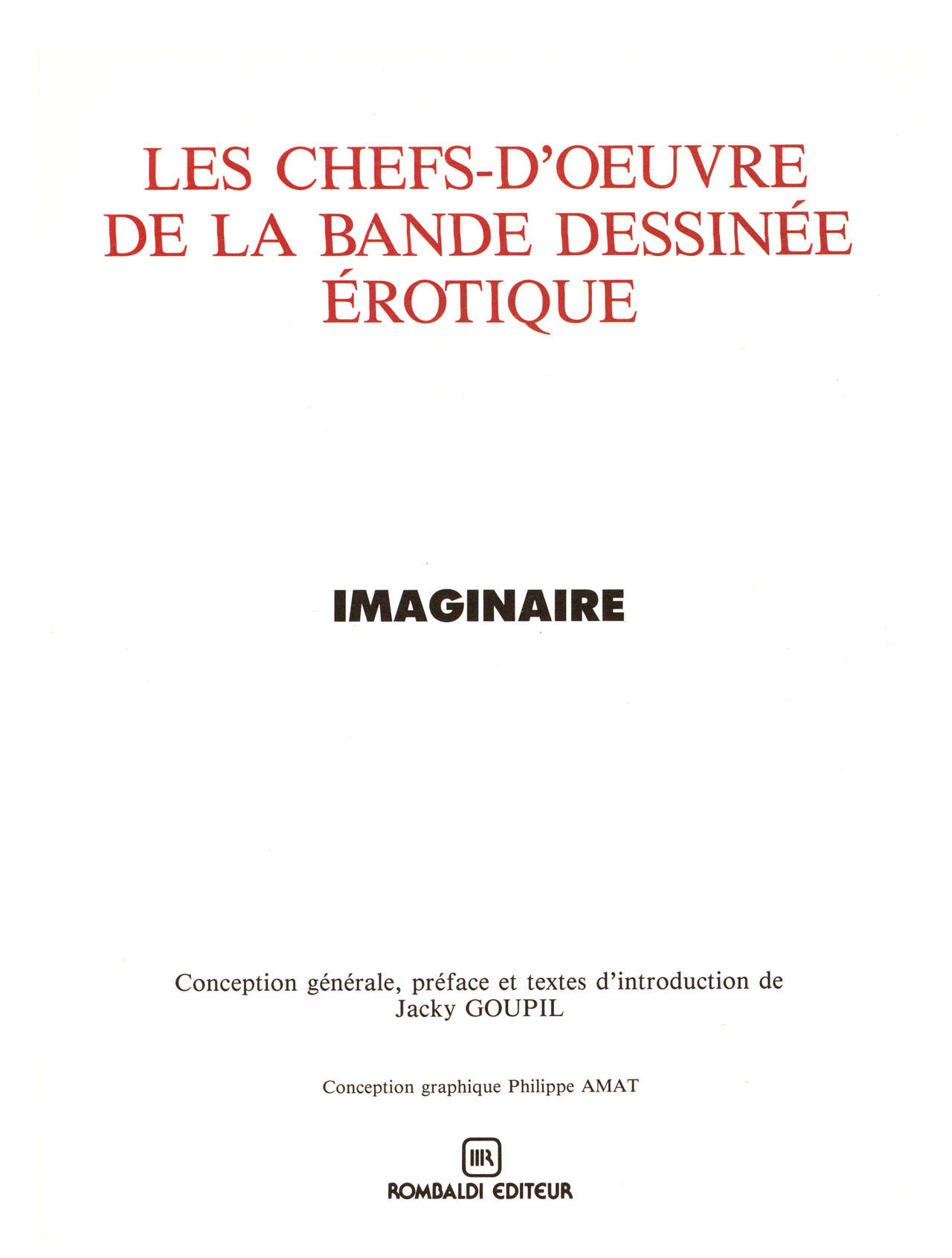 Les chefs-doeuvre de la bande dessinée érotique_Volume 03 numero d'image 6