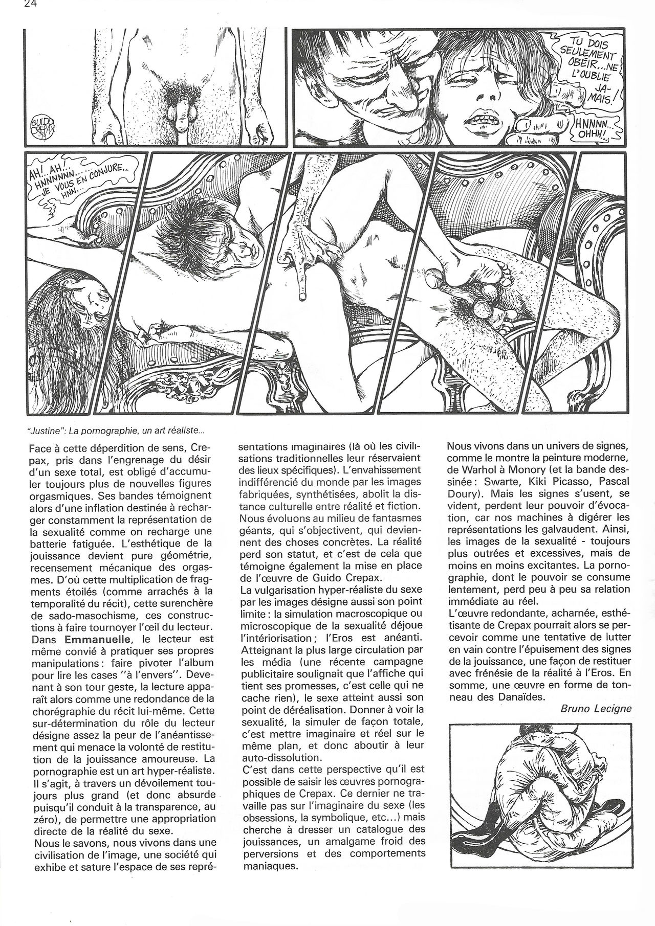 CREPAX - Les cahiers de la bande dessinée n°52 numero d'image 21