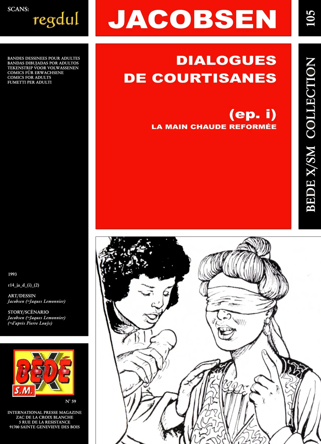 Jacobsen  & Pierre Louys - Dialogues de Courtisanes : La main chaude reformee
