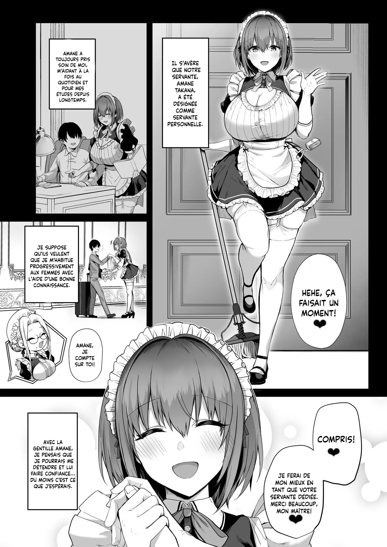 Servante de lamour - Une histoire damour avec une gentille et douce servante lubrique aux gros seins numero d'image 7