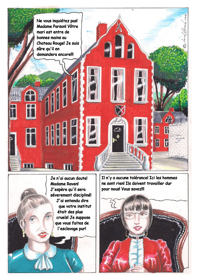 The Red Castle  Femdom comic