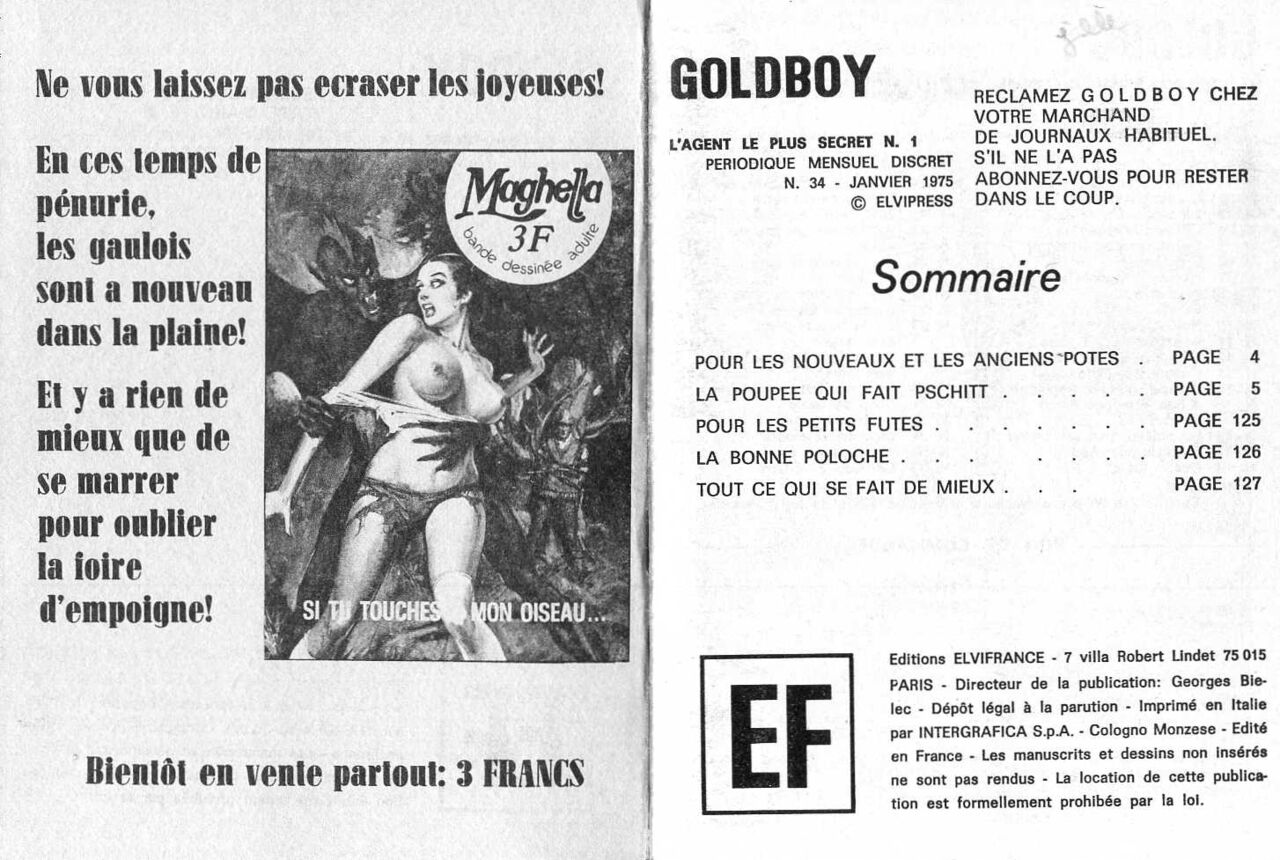 PFA - Goldboy 34 - La poupée qui fait pschitt numero d'image 1