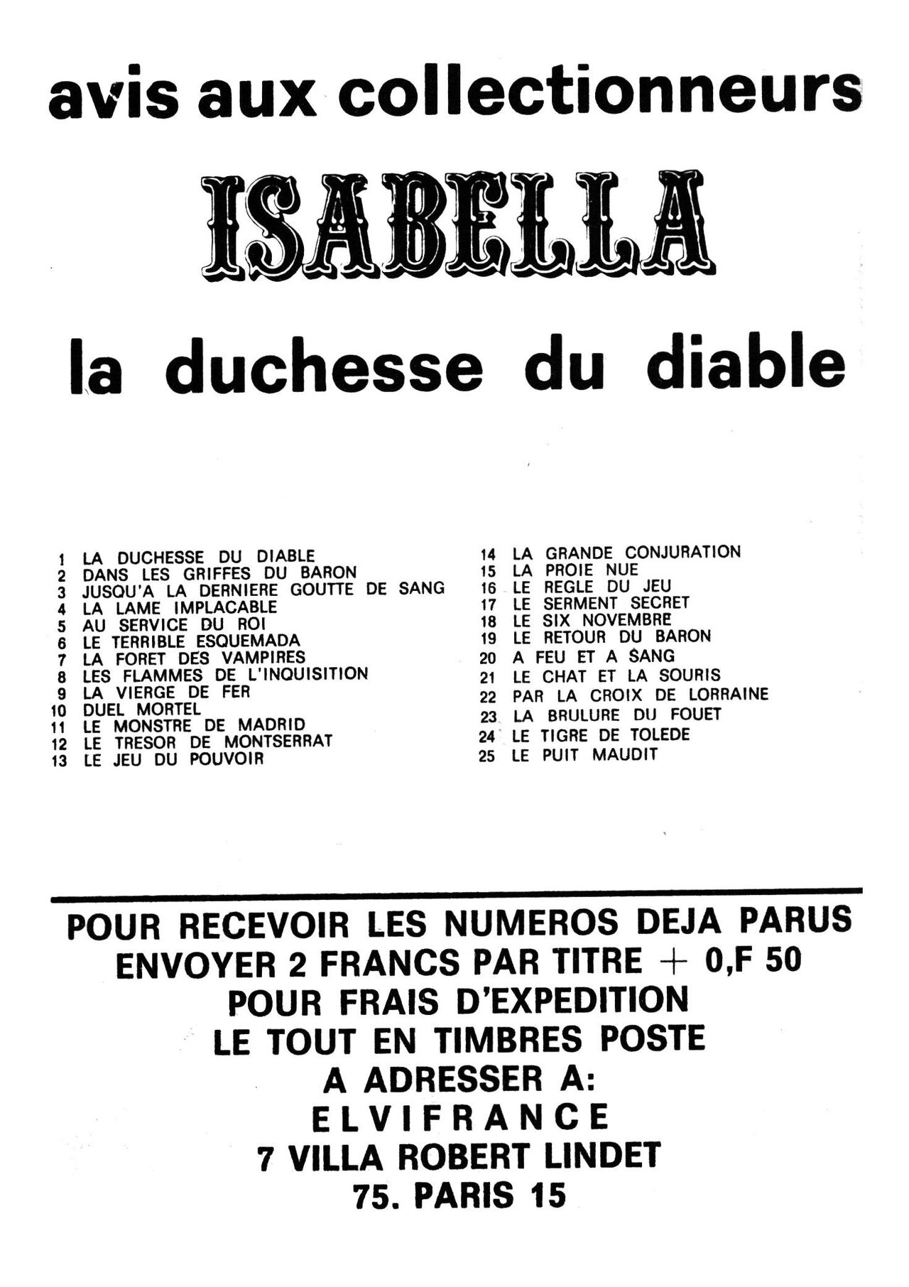 Isabella 026 - La reine des Ténèbres numero d'image 3