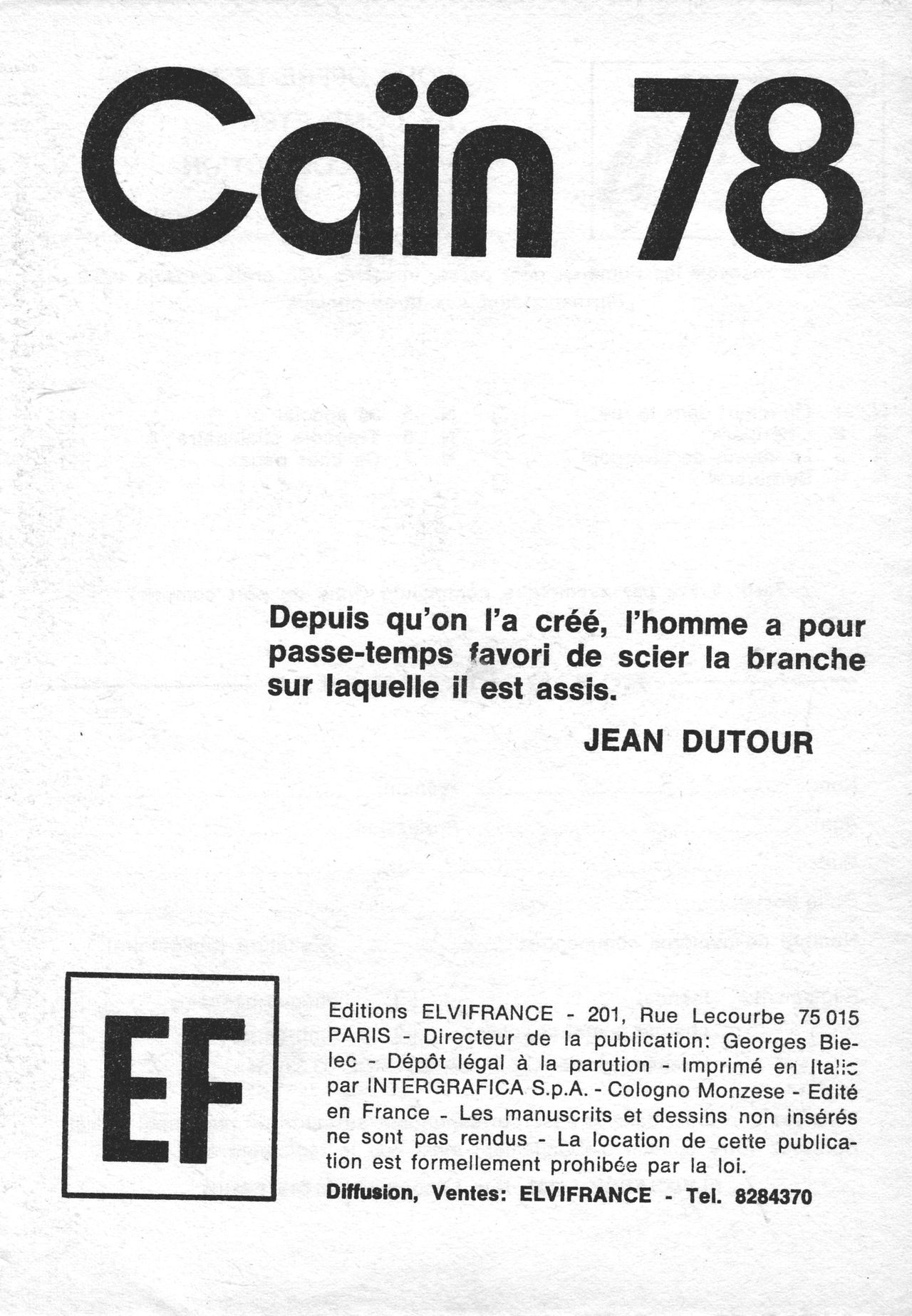 Histoires Noires Vol. 8 - Caïn 78 numero d'image 3