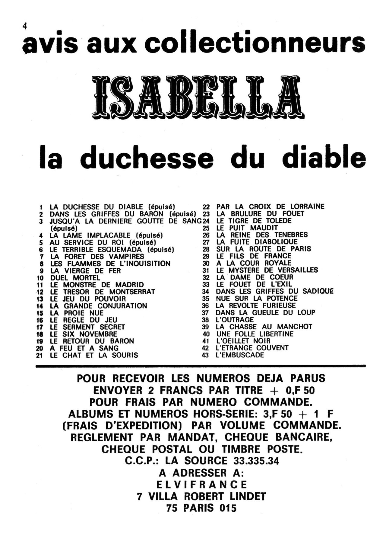 Isabella 044 - Le maître des Tortures numero d'image 3