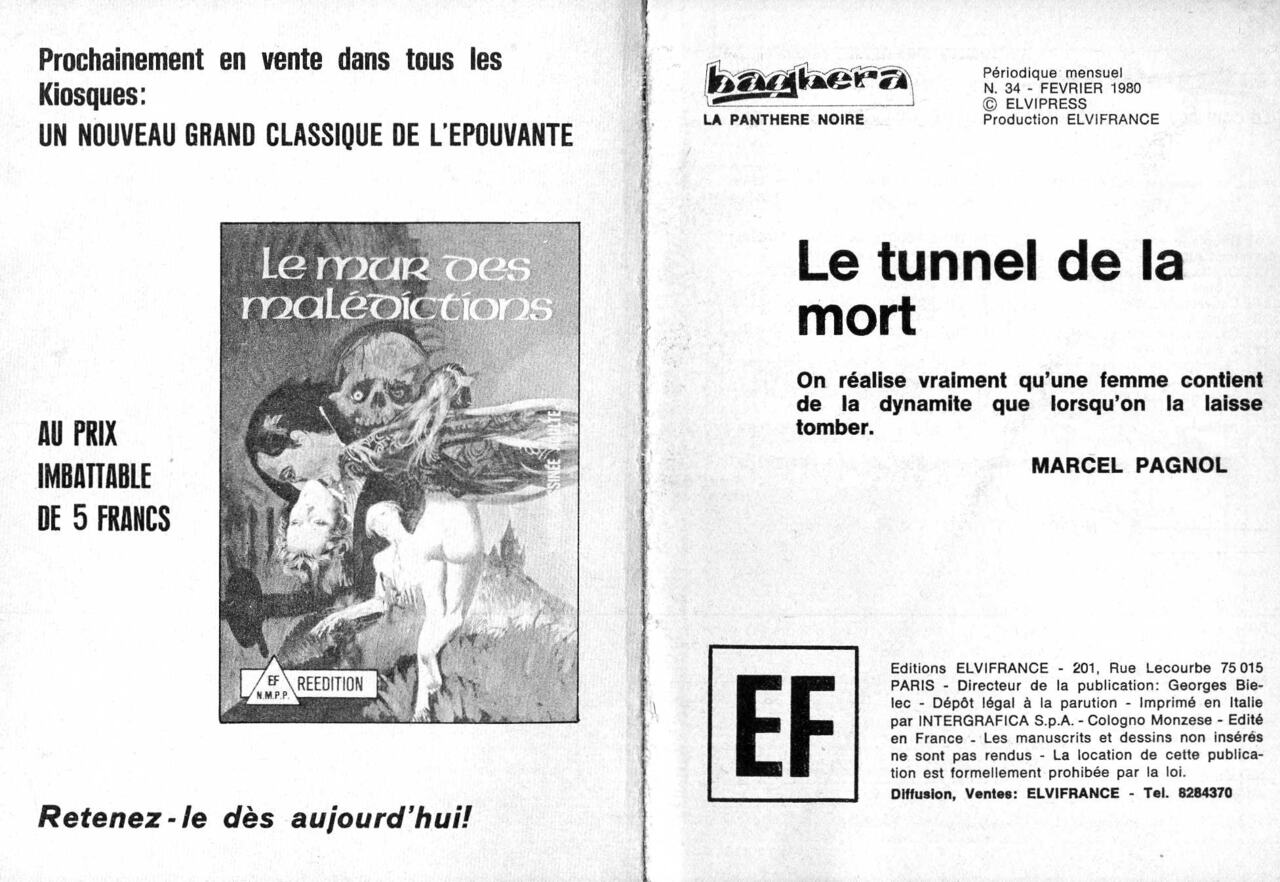PFA - Elvifrance - Baghera 34 Le tunnel de la mort numero d'image 1