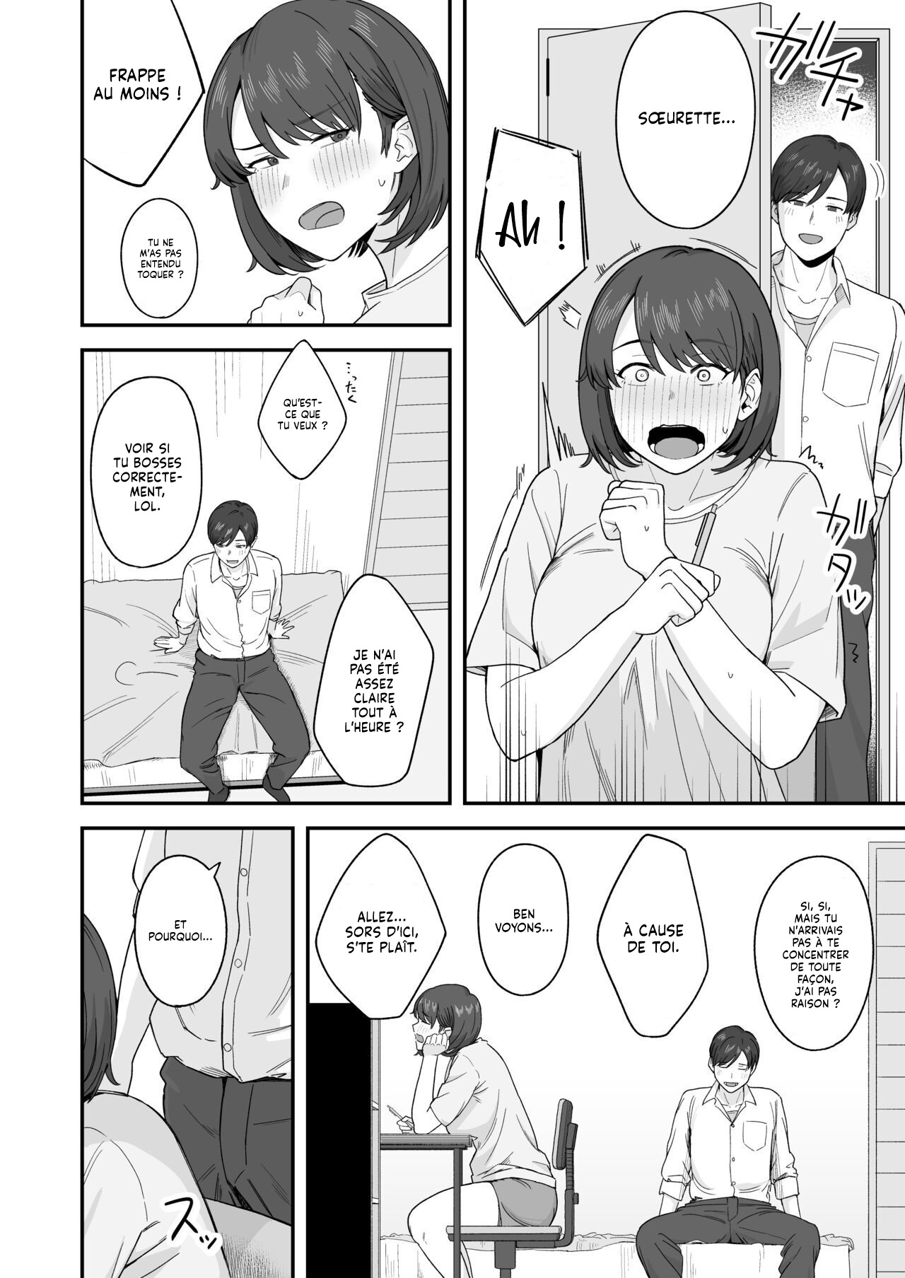 Benkyou ni Shuuchuu shitai Muttsuri na Ane wa, Karada no Aishou Bacchiri na Otouto no Sasoi o Kotowarenai  Une grande S?ur qui narrive pas a reviser et a resister a lattrait de son Frere. numero d'image 4