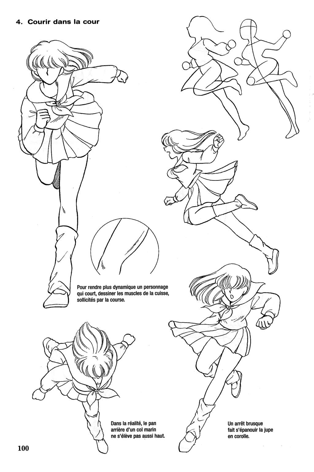 Le dessin du Manga 04 - Personnages feminin, Attitudes, Expressions numero d'image 100
