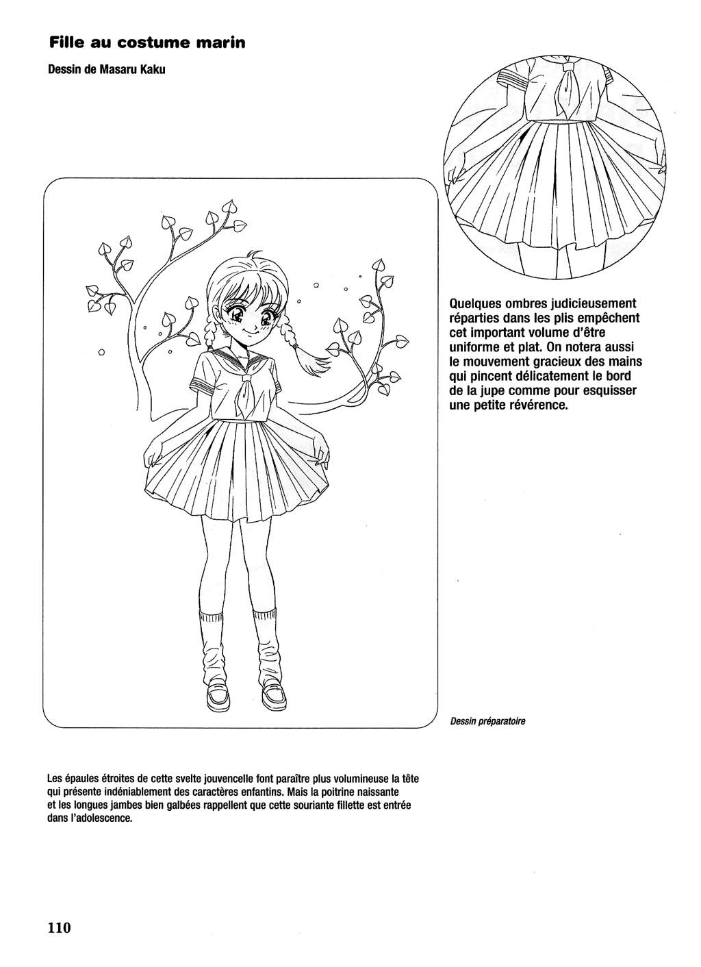 Le dessin du Manga 04 - Personnages feminin, Attitudes, Expressions numero d'image 110