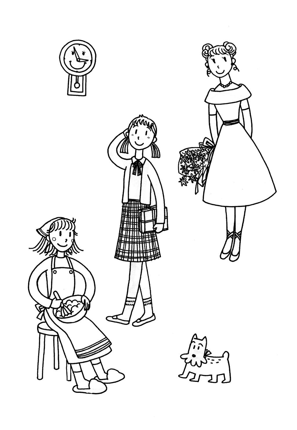Le dessin du Manga 04 - Personnages feminin, Attitudes, Expressions numero d'image 123
