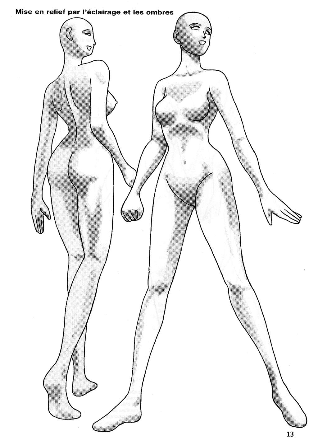 Le dessin du Manga 04 - Personnages feminin, Attitudes, Expressions numero d'image 13