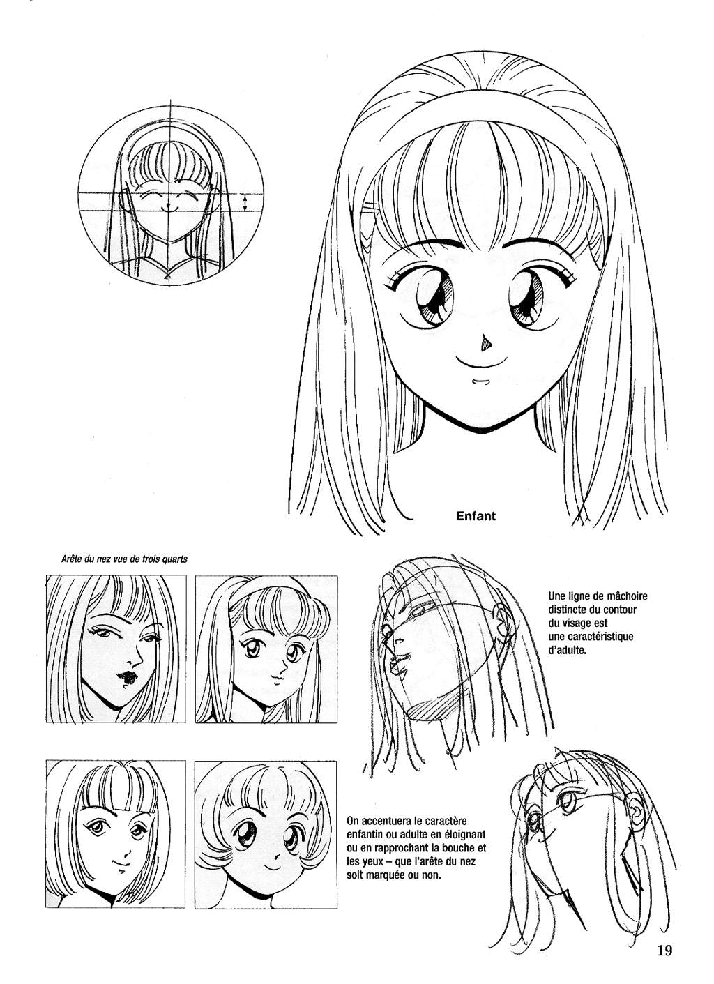 Le dessin du Manga 04 - Personnages feminin, Attitudes, Expressions numero d'image 19
