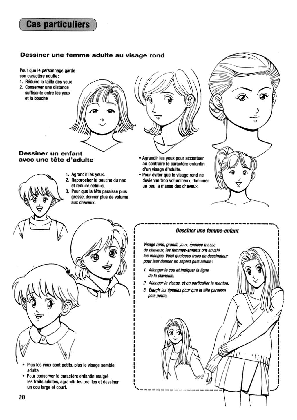 Le dessin du Manga 04 - Personnages feminin, Attitudes, Expressions numero d'image 20