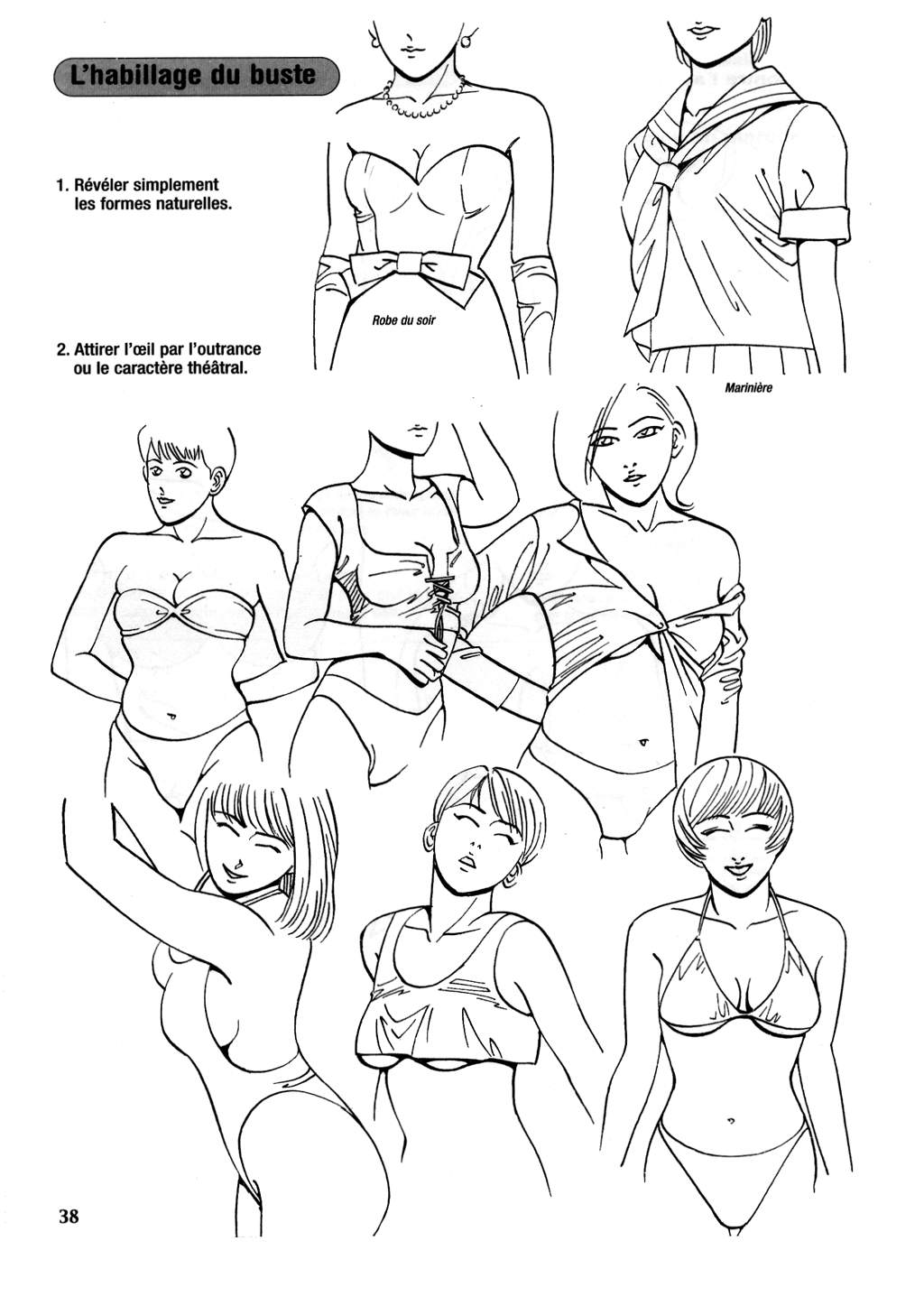 Le dessin du Manga 04 - Personnages feminin, Attitudes, Expressions numero d'image 38