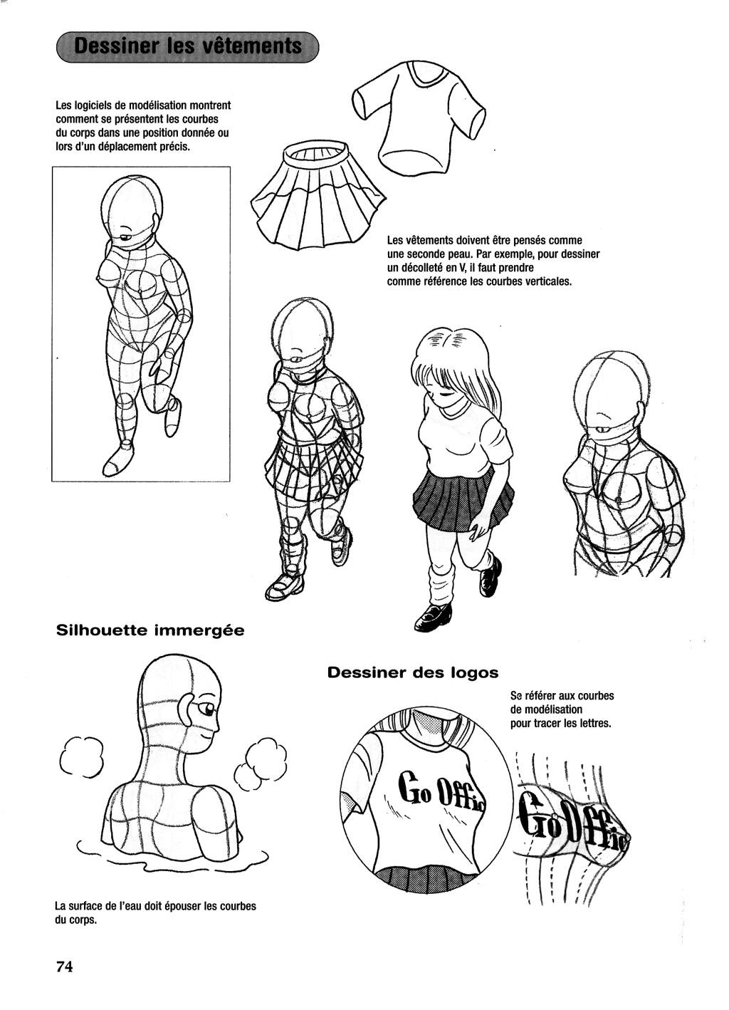 Le dessin du Manga 04 - Personnages feminin, Attitudes, Expressions numero d'image 74