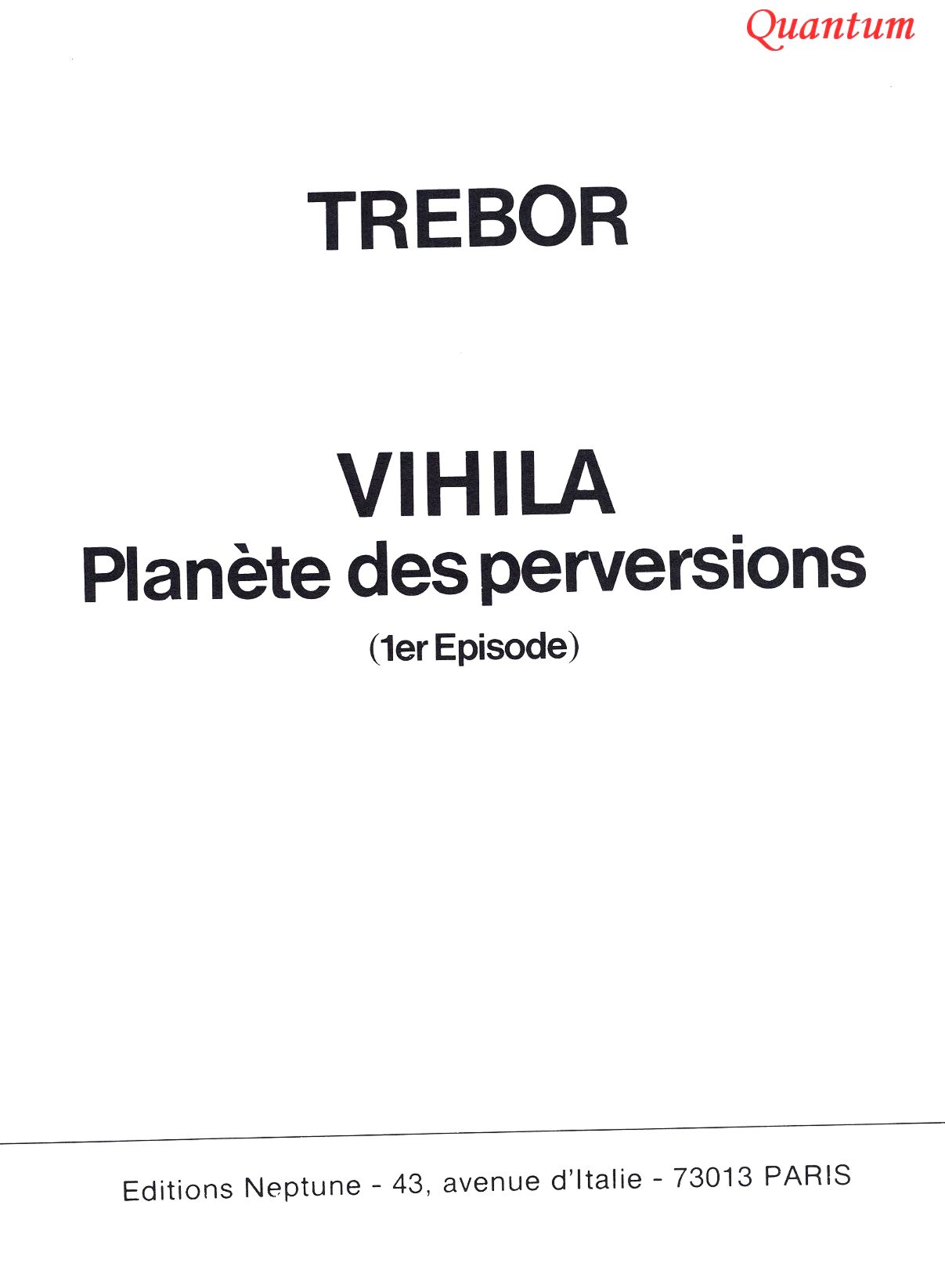 Vihila - Planète des perversions 1 numero d'image 1