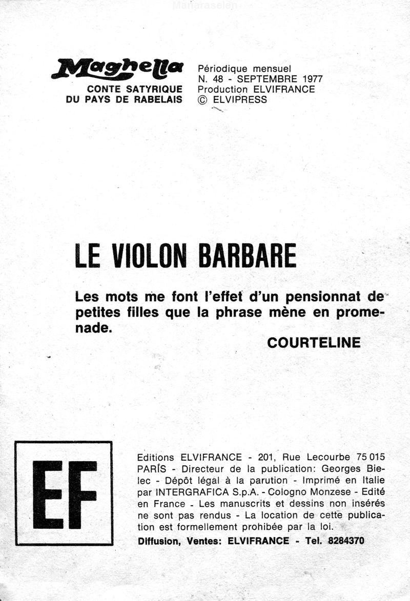 Elvifrance - Maghella  - 048 - Le violon barbare numero d'image 2