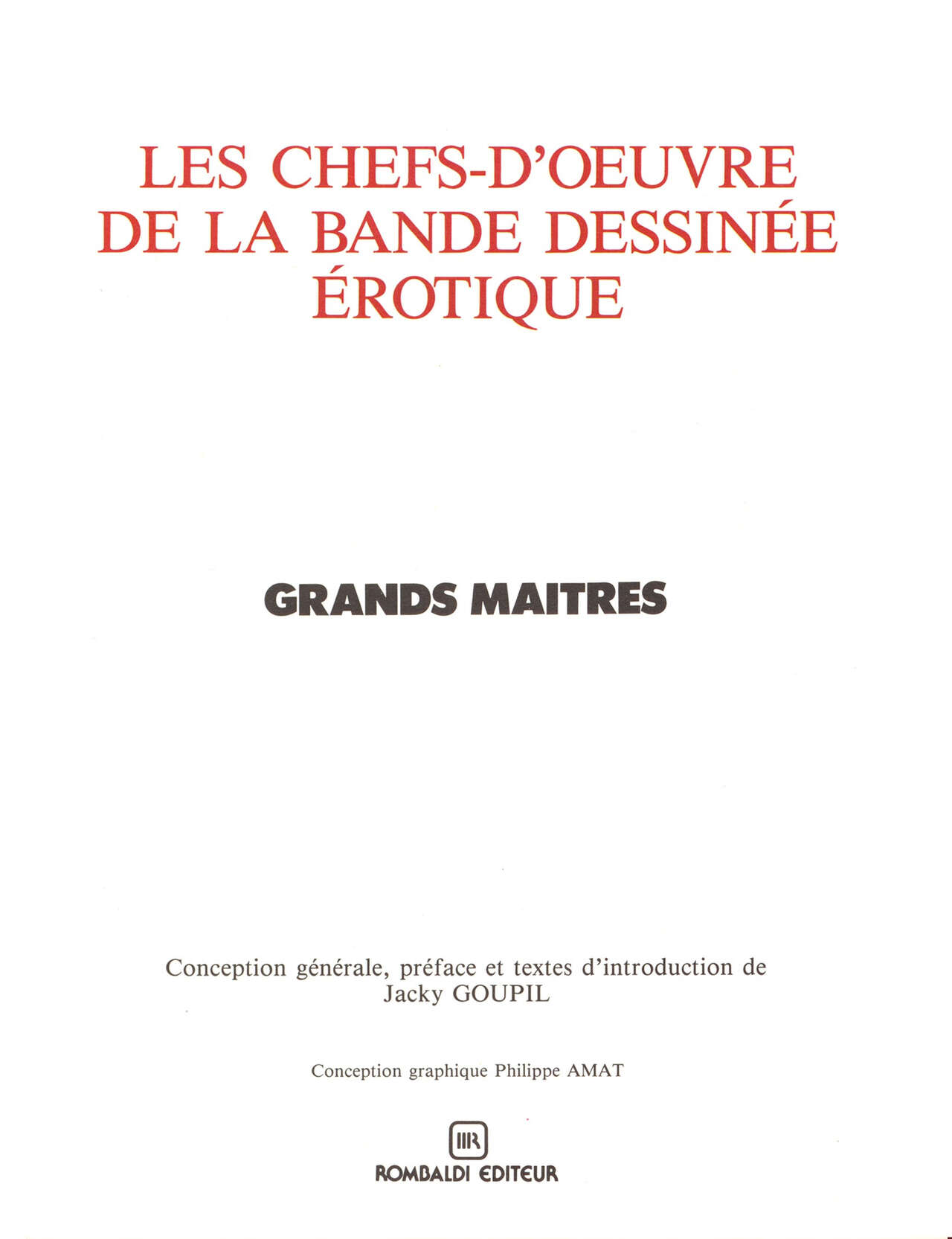 Les chefs-doeuvre de la bande dessinée érotique_volume 2_1990_FR numero d'image 6