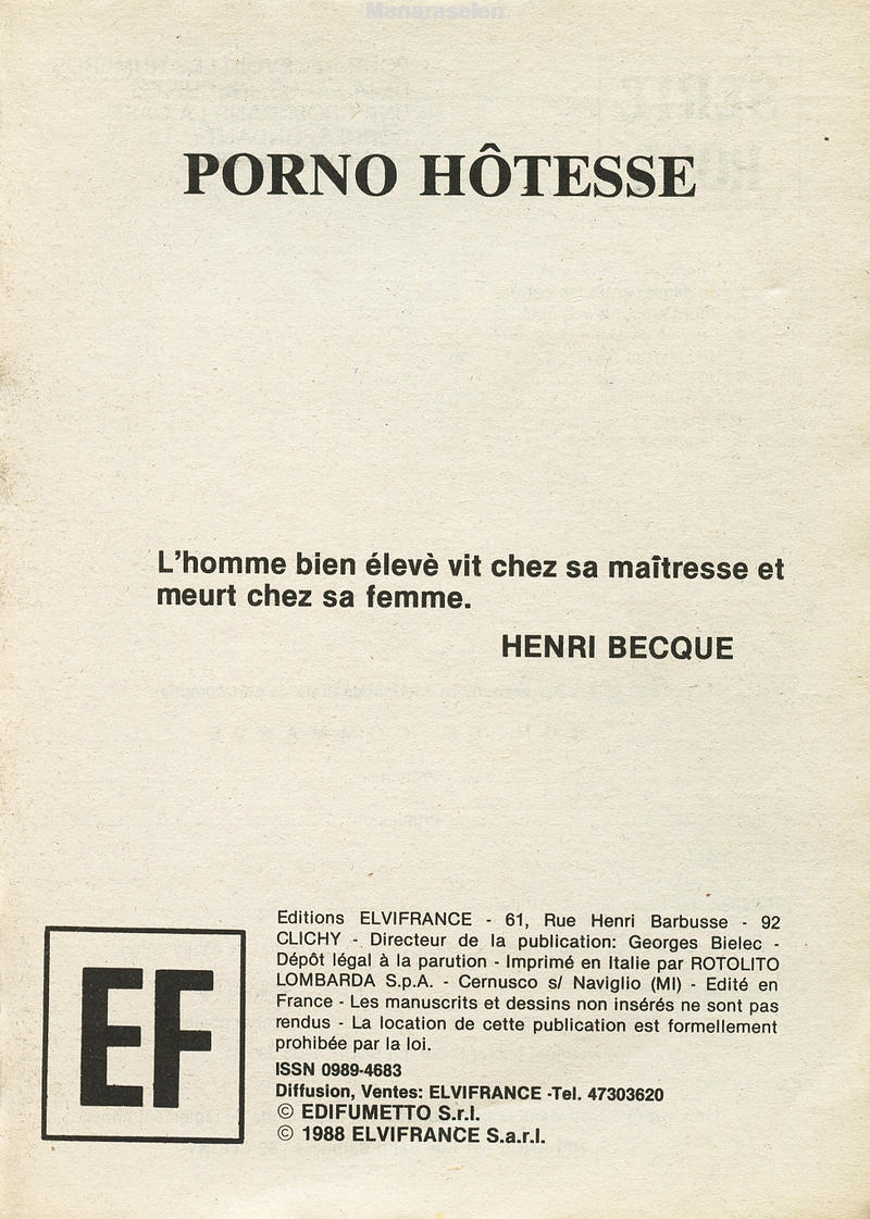 Elvifrance - Série rose - 010 - Porno hôtesse numero d'image 2