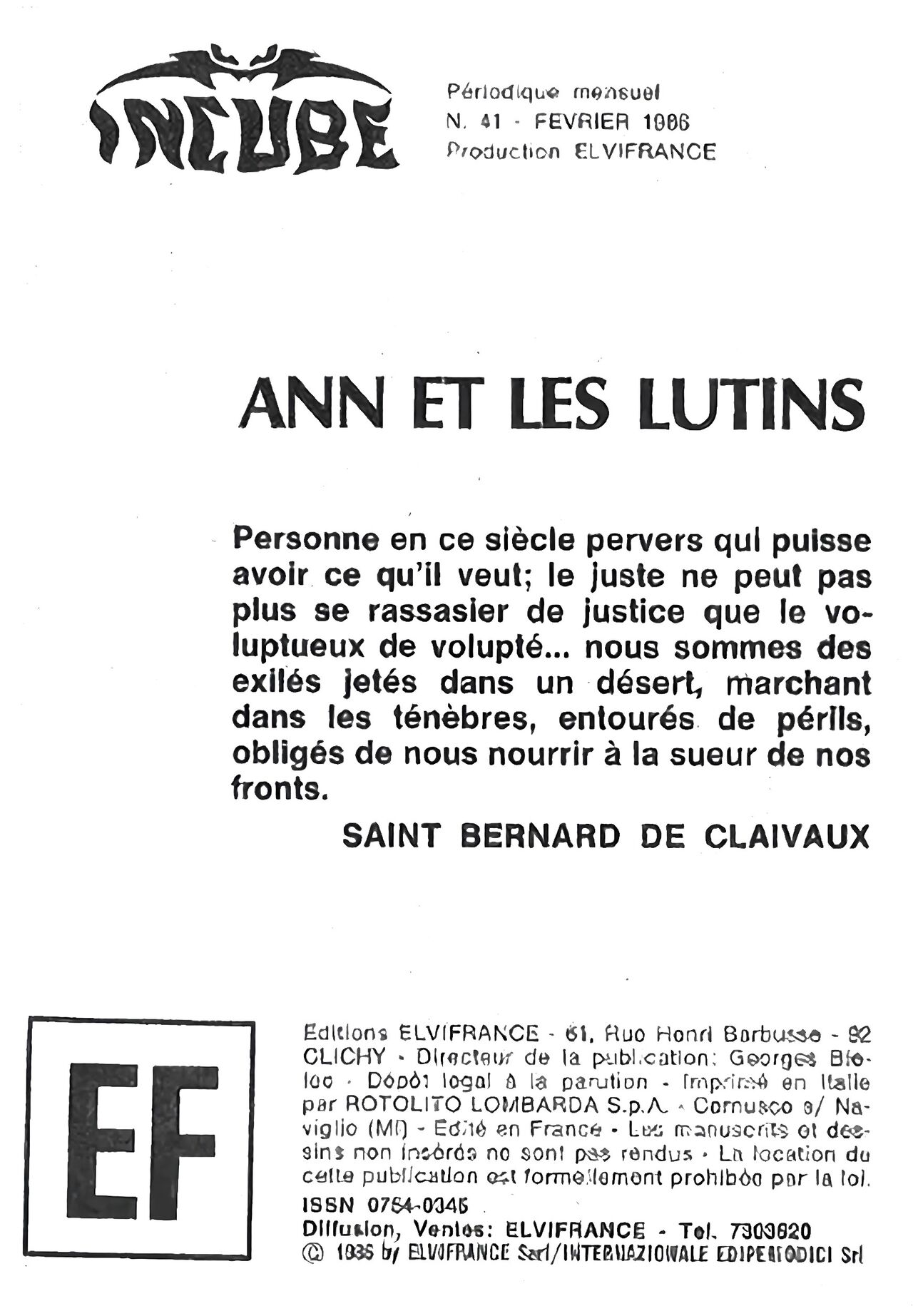 Incube 41a - Ann et les Lutins numero d'image 1