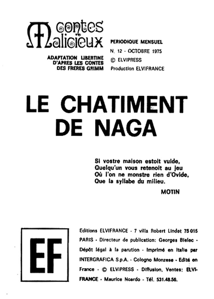 Contes Malicieux 12 - Le Châtiment de Naga numero d'image 1