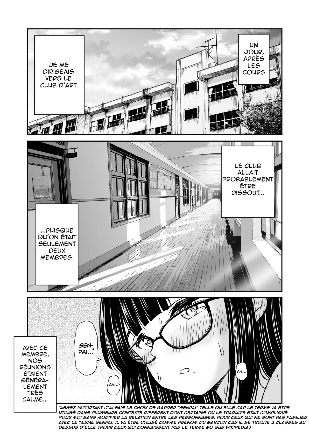 Bijutsubu no Kyonyuu Kouhai ga Nude Model ni Natta Kekka Amari ni Ero Sugite Ore no Geijutsu ga Bakuhatsushita Hanashi  Les secrets du club dart, la decouverte du croquis de nue numero d'image 1
