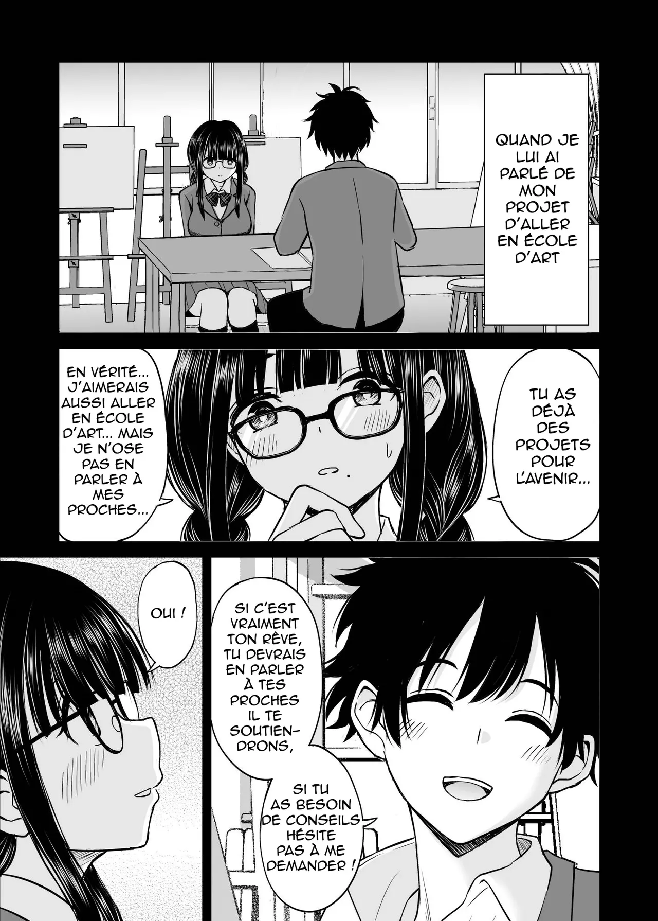 Bijutsubu no Kyonyuu Kouhai ga Nude Model ni Natta Kekka Amari ni Ero Sugite Ore no Geijutsu ga Bakuhatsushita Hanashi  Les secrets du club dart, la decouverte du croquis de nue numero d'image 5