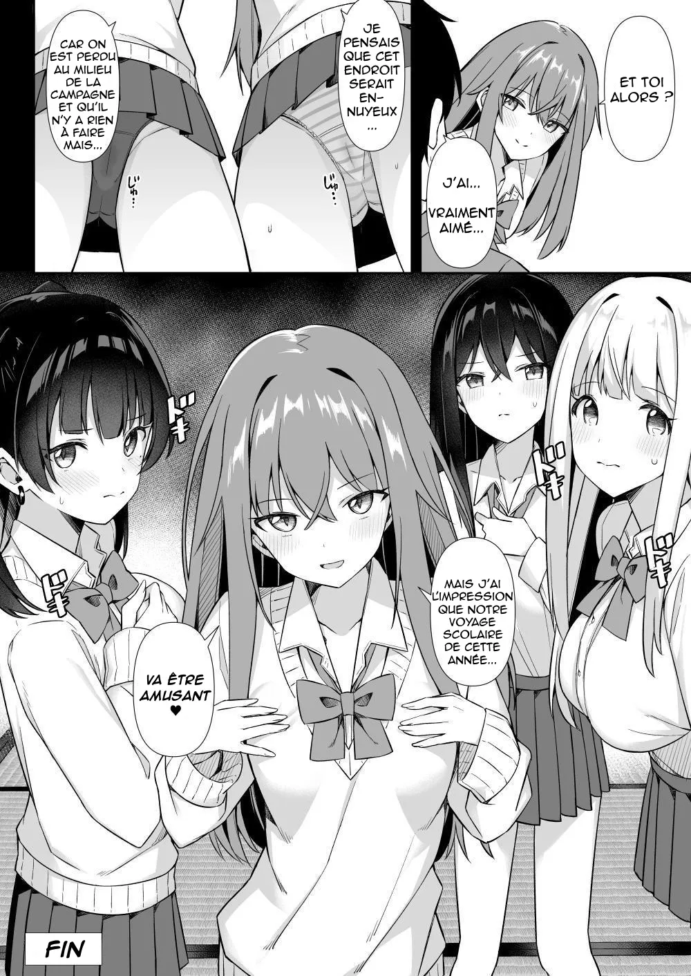 Shuugaku Ryokou de Onsen Ryokan ni Kita Gal, Nakai no Dekachinpo de Wakarase Zecchou  En voyage scolaire a lauberge, des amies rencontrent un puceau a gros bite numero d'image 63