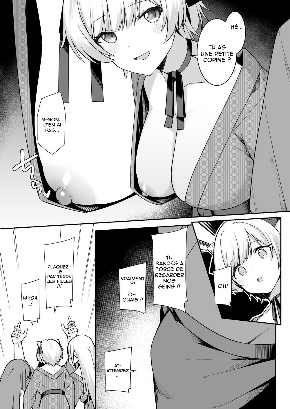 Shuugaku Ryokou de Onsen Ryokan ni Kita Gal, Nakai no Dekachinpo de Wakarase Zecchou  En voyage scolaire a lauberge, des amies rencontrent un puceau a gros bite numero d'image 7