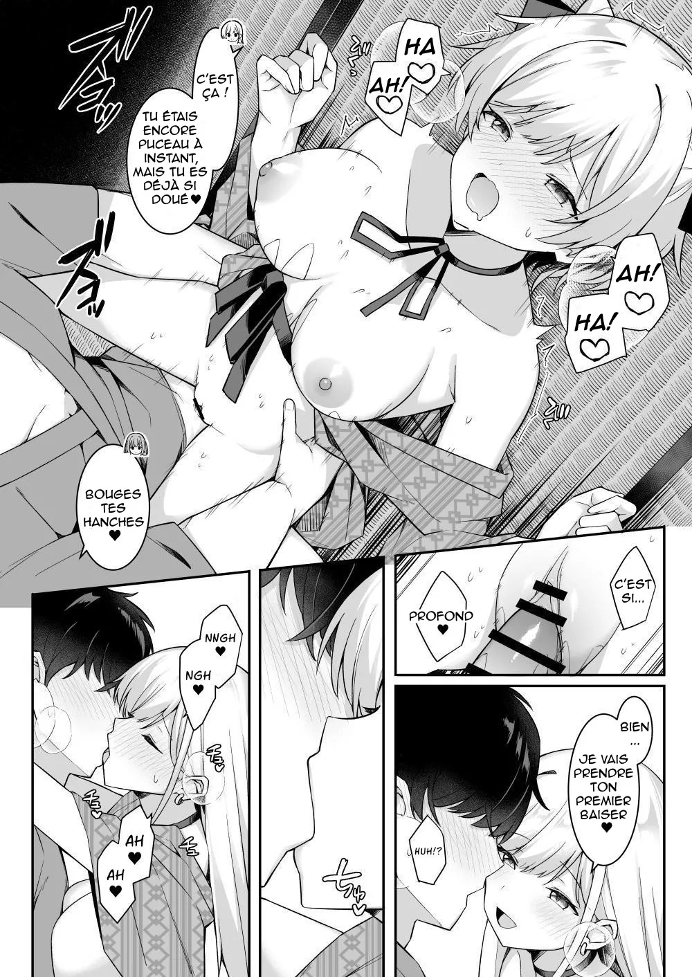 Shuugaku Ryokou de Onsen Ryokan ni Kita Gal, Nakai no Dekachinpo de Wakarase Zecchou  En voyage scolaire a lauberge, des amies rencontrent un puceau a gros bite numero d'image 23