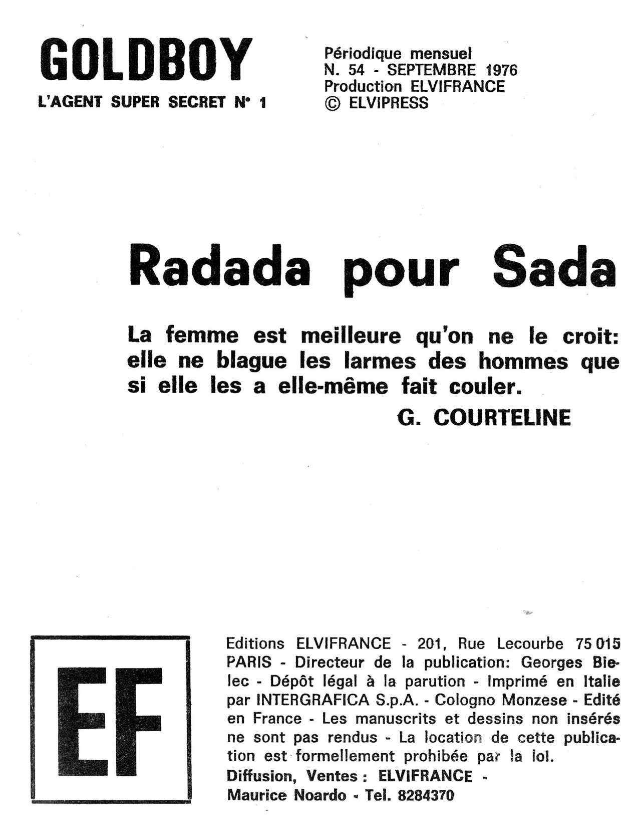 Elvifrance - Goldboy - T54 - Radada pour Sada numero d'image 2