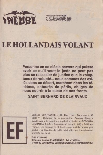 Elvifrance - Incube - 69 - Le hollandais volant numero d'image 2