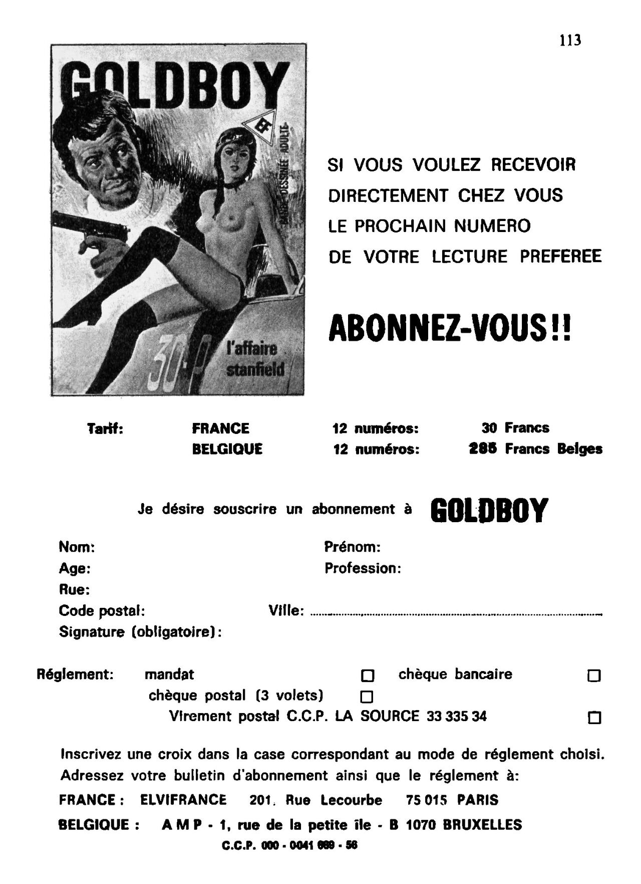 Goldboy 062 - Ah! ça ira, ça I.R.A -  - Mai 1977 numero d'image 113