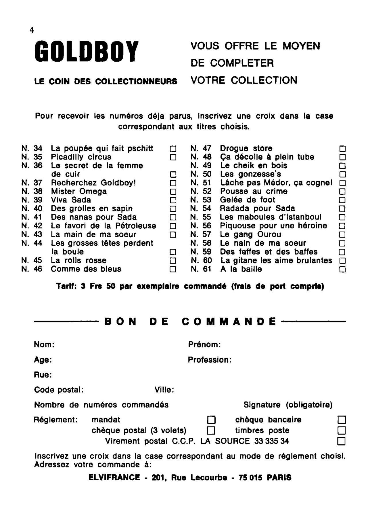 Goldboy 062 - Ah! ça ira, ça I.R.A -  - Mai 1977 numero d'image 3