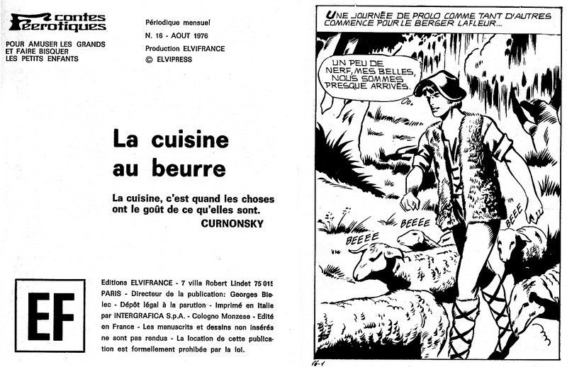 Elvifrance - Contes feerotiques - 016 - La cuisine au beurre numero d'image 1