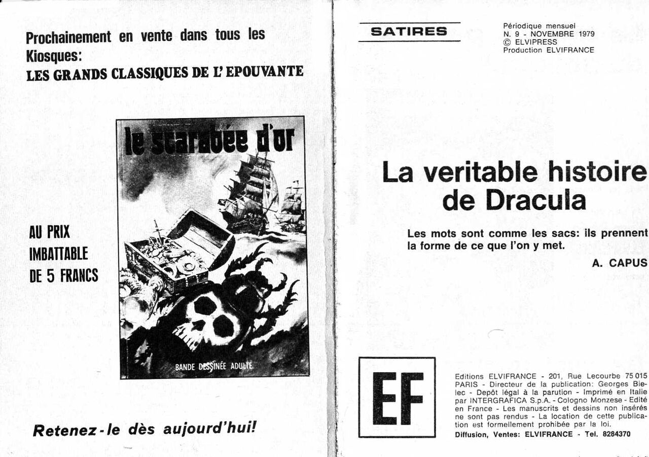 PFA - Elvifrance - Satires 9 La véritable histoire de Dracula numero d'image 1
