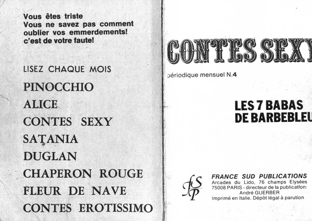 PFA - Contes sexy 4 Les 7 babas de barbebleues numero d'image 1