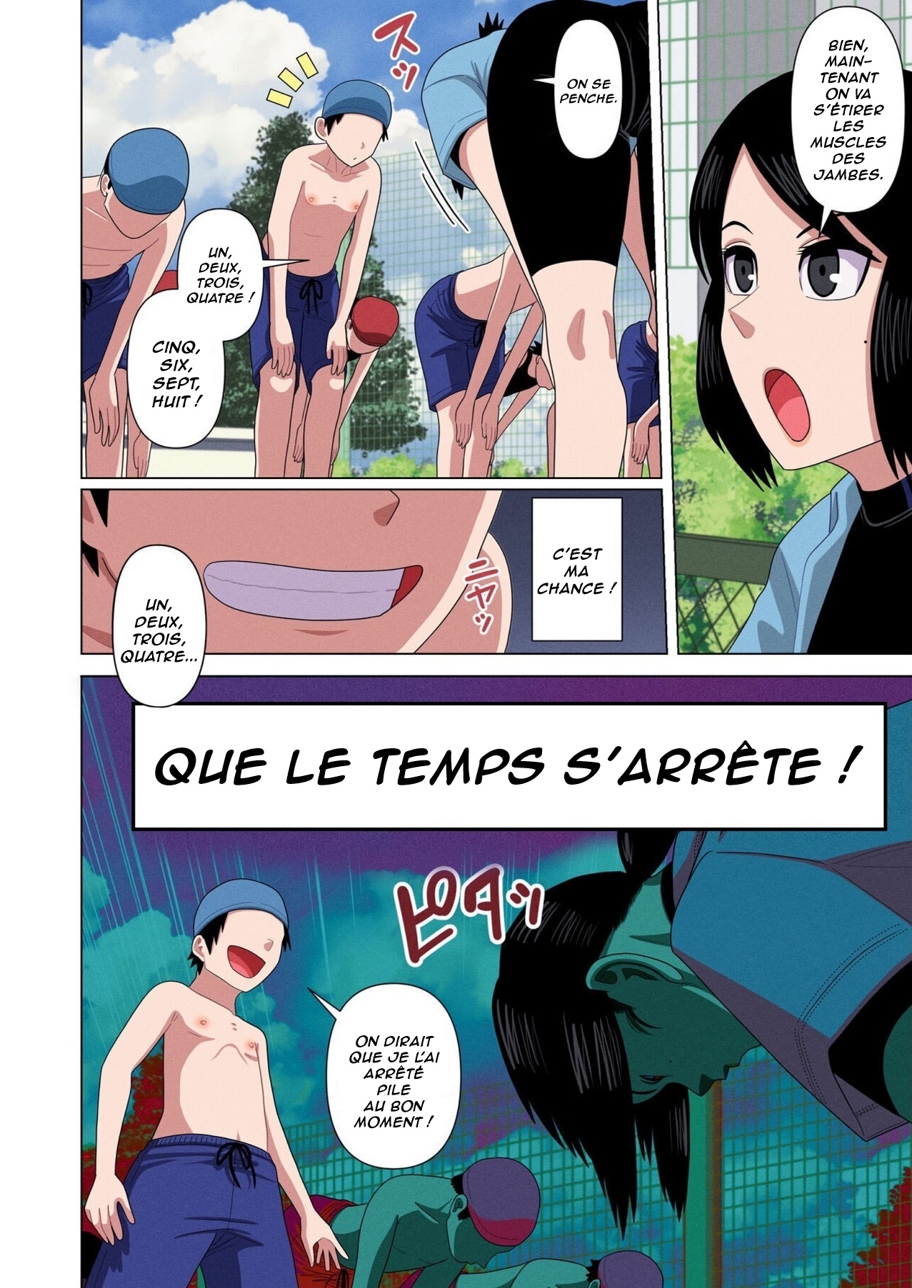 Jikan Teishi to Saimin to Toumei Ningen de Mizugi no Tannin no Sensei wo Pool no Jugyo Chu ni Okashi Makuru numero d'image 7